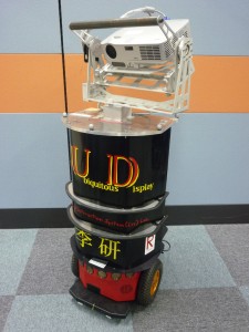 人間中心型情報投影ロボット