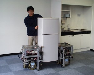 人間と複数ロボットによる物体ハンドリング