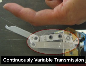 ロボットハンドのための無段変速機